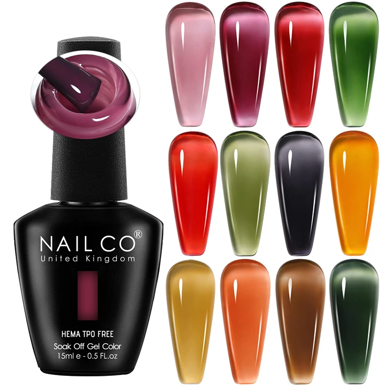 NailCO Translucent TPO FREE Gel Nagellack Nail Art Vernis Semi Permanent UV LED Gel Maniküre Gel Nail 2. Layer Effection