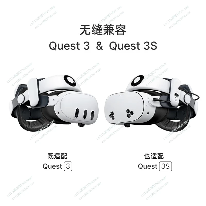 S3 Pro 10000mAh Battery Head Strap for Meta Quest 3/Quest 3S with Head Air Conditioning VR Accessories Enhance Support