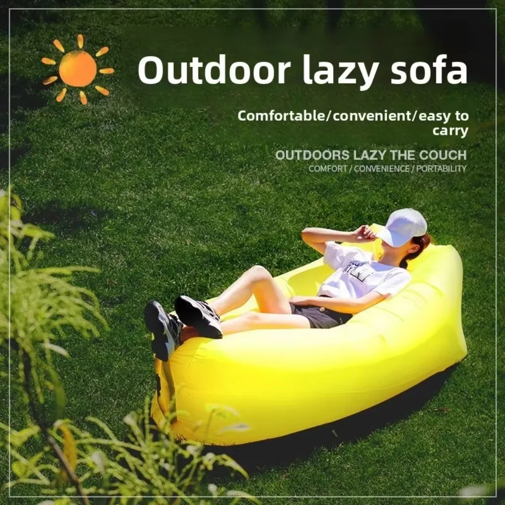 

Одноместный портативный надувной складной воздушный диван-кровать с современным дизайном, быстрая инфляция для кемпинга, пляжа, шезлонга для отдыха