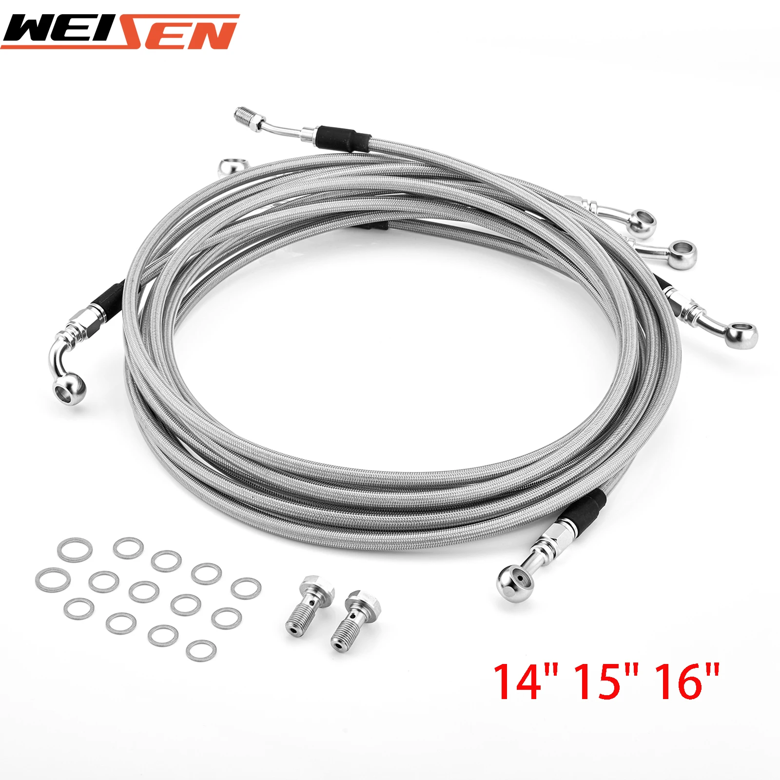 Motorcycle ABS Handlebar Brake Line Cable+hydraulic Clutch Cable for Harley Touring Road King Softail Sportster Street Glide