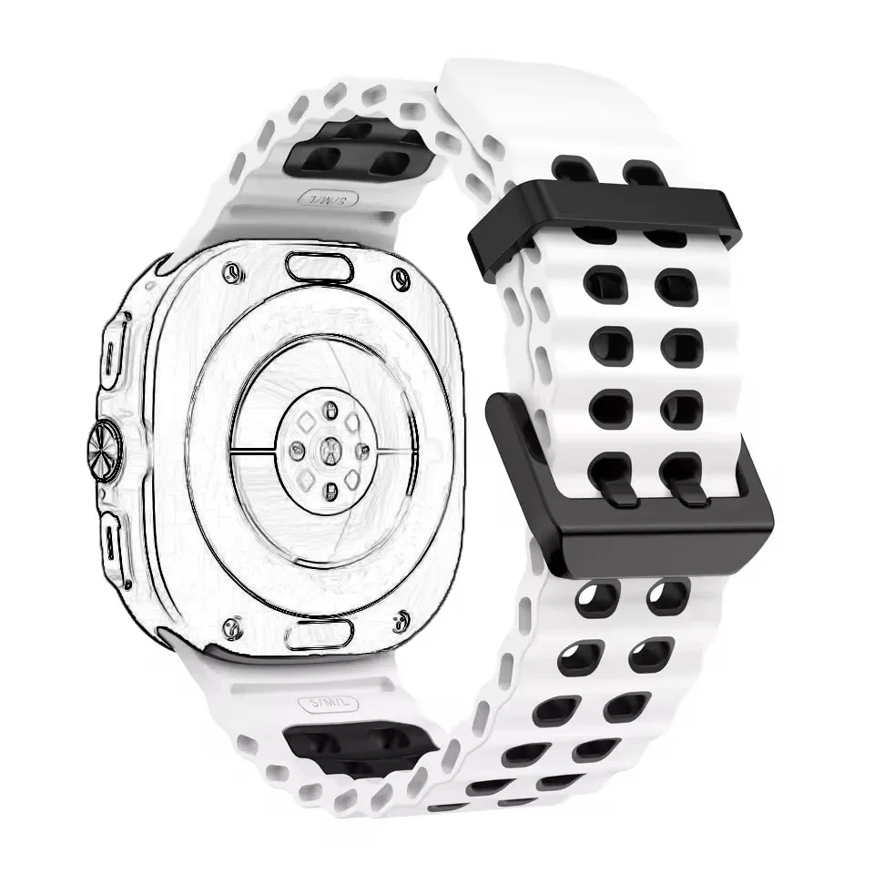 Cinturini per Samsung Galaxy Watch Ultra 47mm Accessori Bracciale sportivo in silicone marino Correa Galaxy Watch 7 Ultra Band