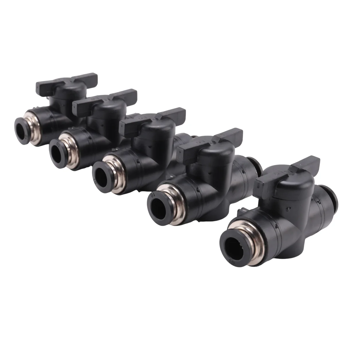 Pneumatic Ball Valve Push to Connect Fittings Ball Valve Air Flow Control Valve Air Fittings Straight Quick Connect