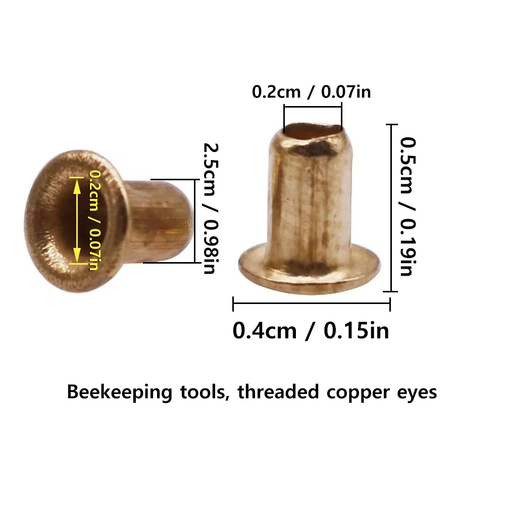 12000Pc 1kg Bee Hives Installation Thread Hole Copper Plated Material About Beekeeping Tools Copper Eyes Beekeeping Supplies