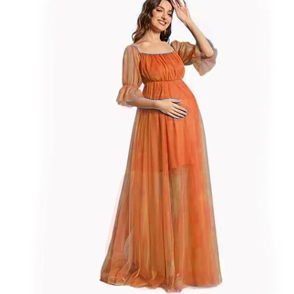 

Maternity Photography Props Dress Women Photography Gown Baby Shower Pregnant Party Gender Reveal Pregnancy Dress