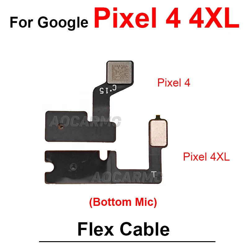 For Google Pixel 2 4 XL 3XL 4xl 5 7 6 Bottom Microphone And Top Mic Phone Flex Cable Replacement Parts