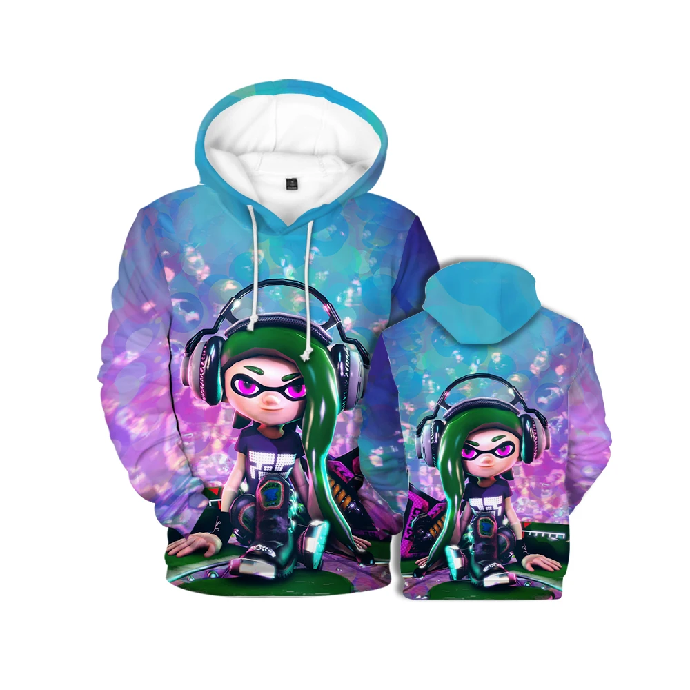 

Hoodie Spray Cartoon Character Print Sweater Casual Sports Travel Pullover for Men and Women Universal Couple Parent-child