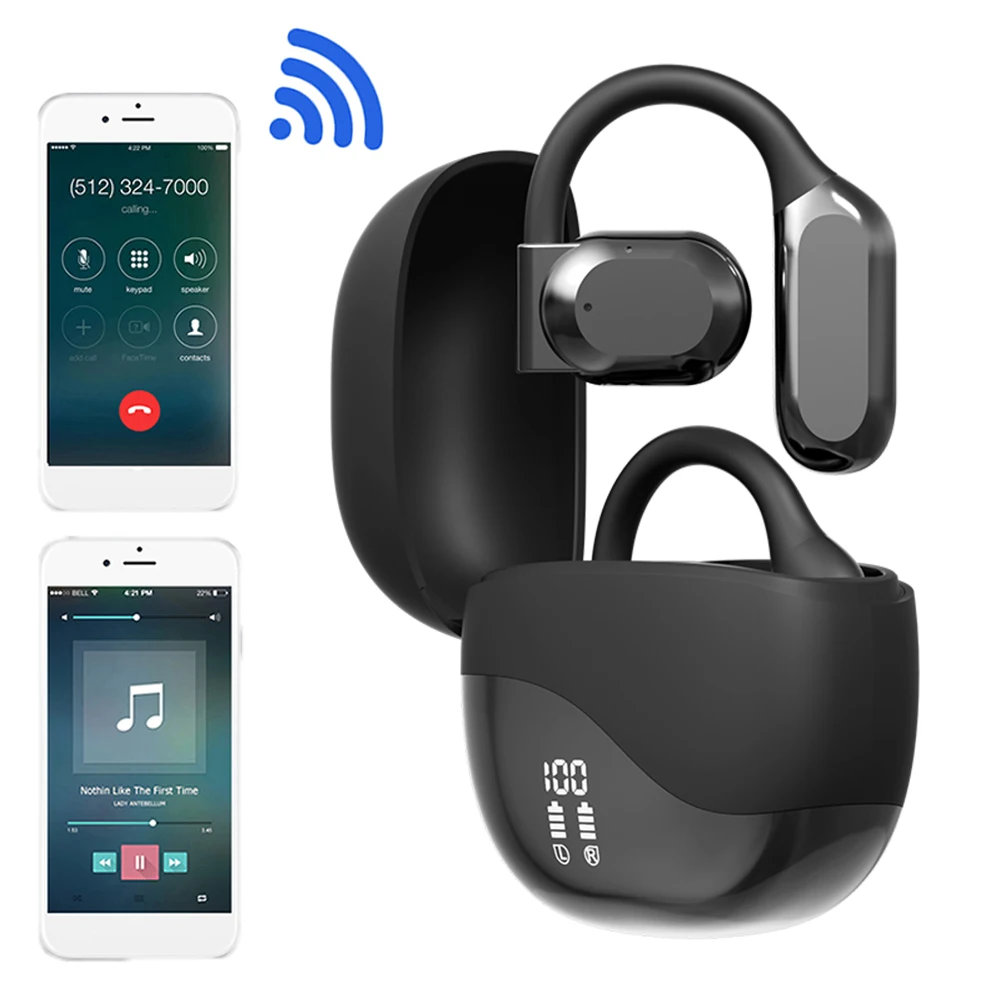 

Двусторонний голосовой переводчик, Bluetooth-совместимый 5,4, наушники-переводчики с шумоподавлением, гарнитура-переводчик для деловых поездок