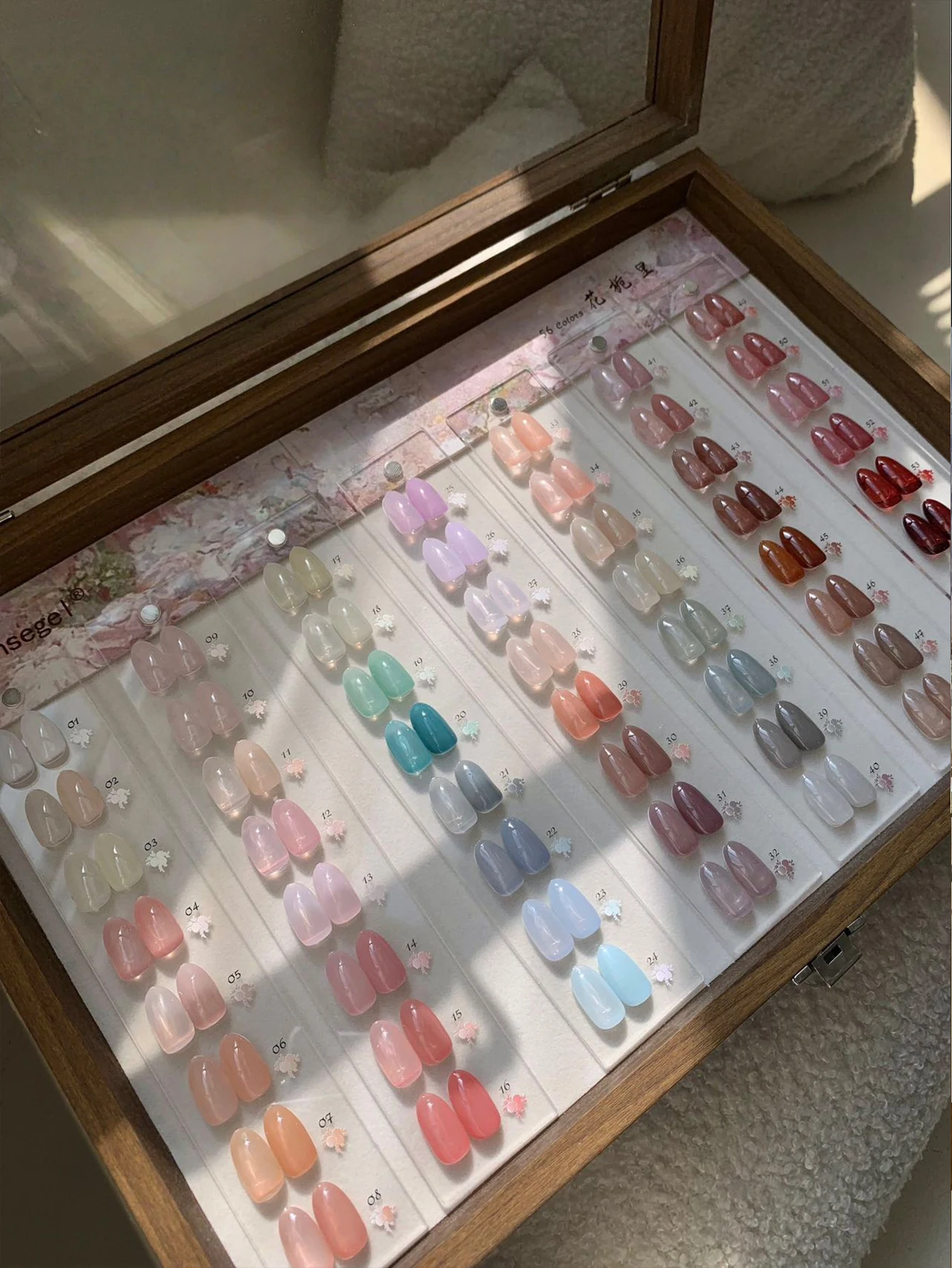 Juego de esmaltes de uñas de Color gelatina, 12/56 colores, 15ml, esmalte de uñas de Gel LED UV extraíble con tarjetas de colores, manicura de verano