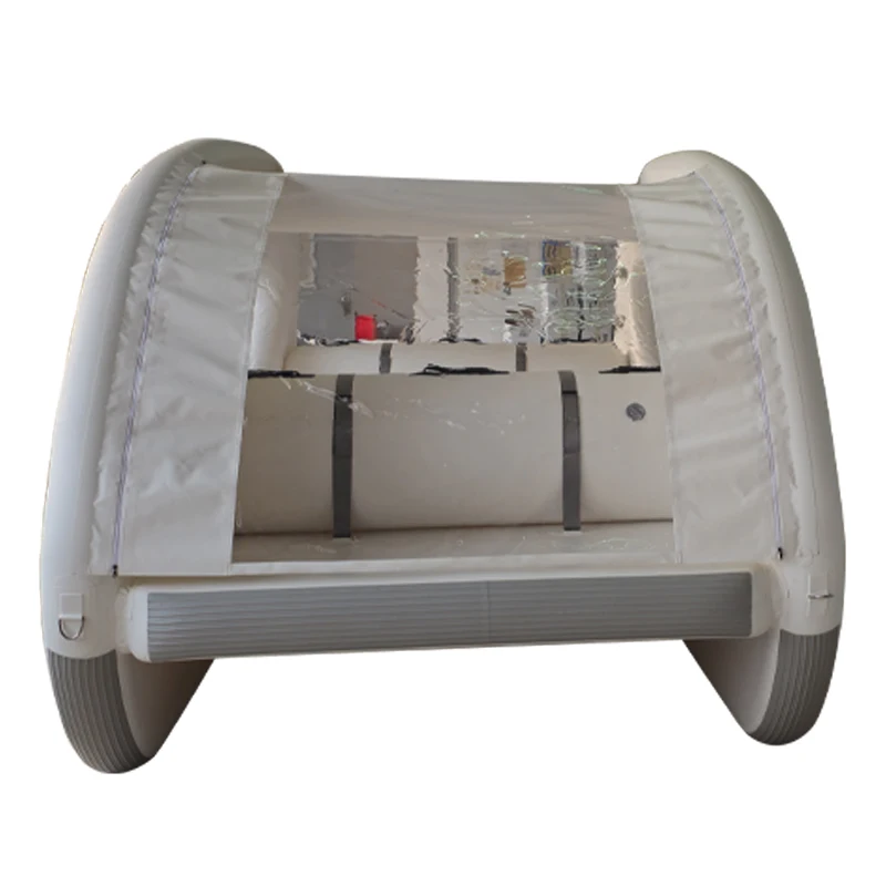 2024 New Design New Design House Pontoon Boat Style Inflatable Pontoon White Boat For Sale