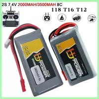 RC Lipo Battery 2S 7.4V 2000MAH 3500MAH Lipo Battery with Charger for Jumper T16 T12 T18 Remote Control Radio Transmitter