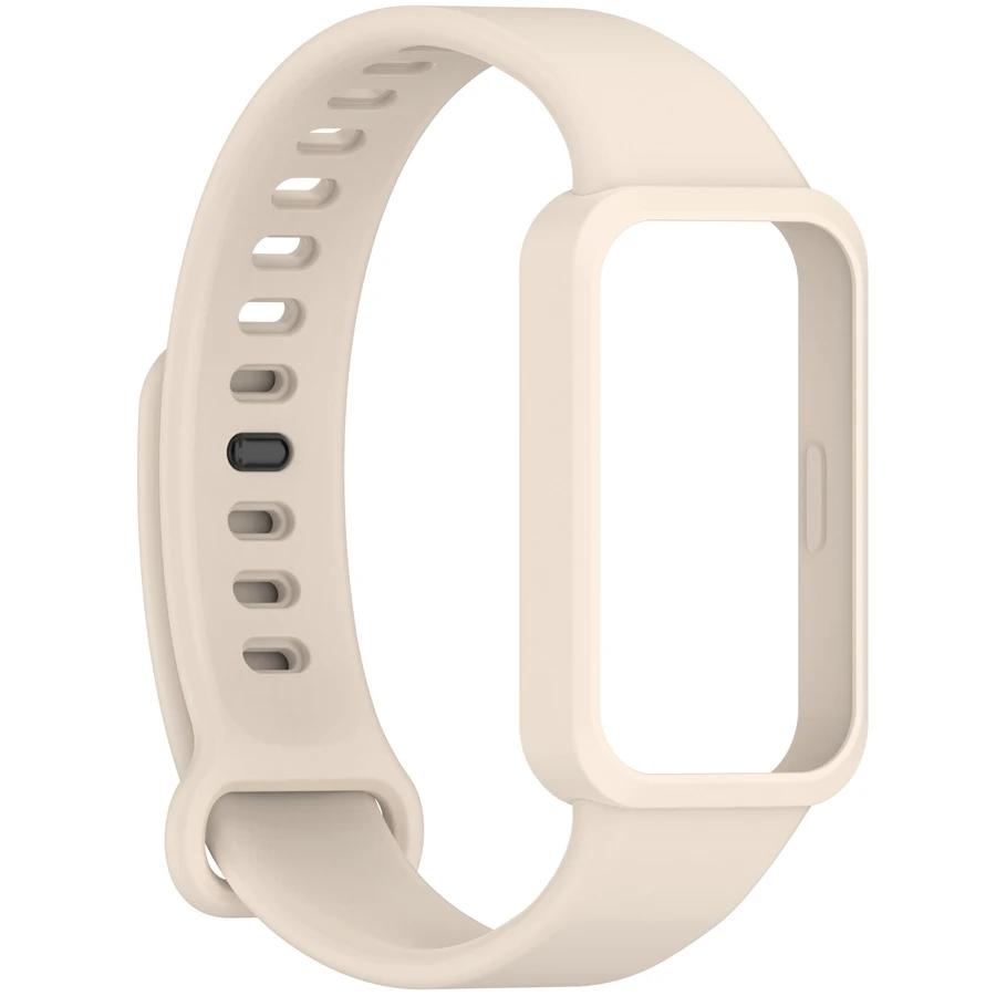 Zachte siliconen band voor Xiaomi Smart Band 9 Actieve band Smart Watches Accessoires Armband voor Redmi Band 3-band met pc-behuizing