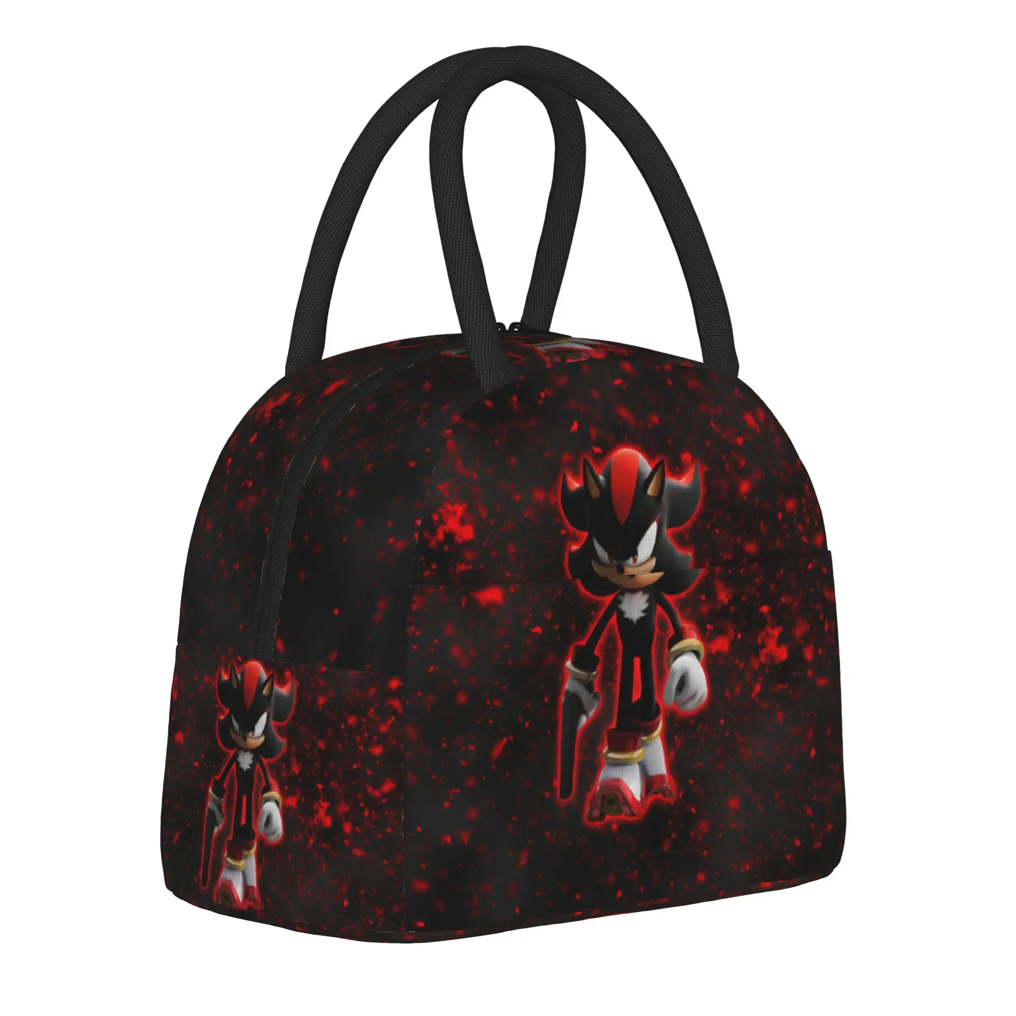 Shadow The Hedgehogs  Insulated Lunch Bags Thermal Bag Lunch Container  Leakproof Tote Lunch Box Girl Boy Work  Outdoor