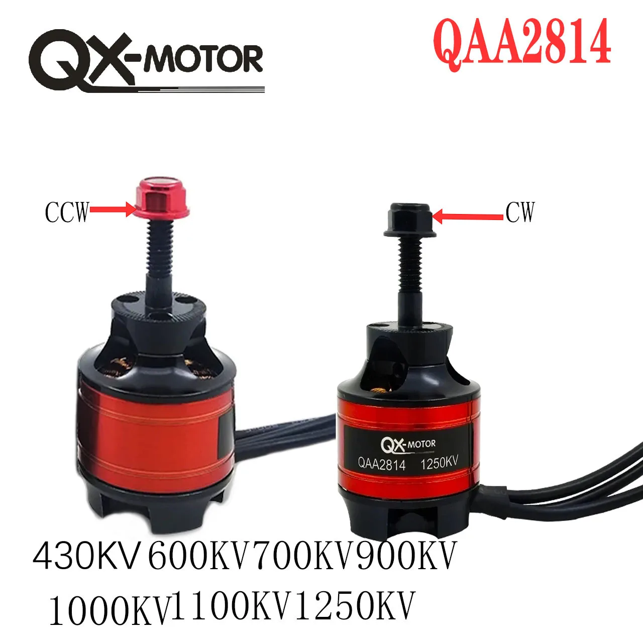 QX-MOTOR QAA2814-  700KV 900KV 1000KV Brushless Motor CW CCW With 40A  3-4s ESC For Remote Control Toy Parts