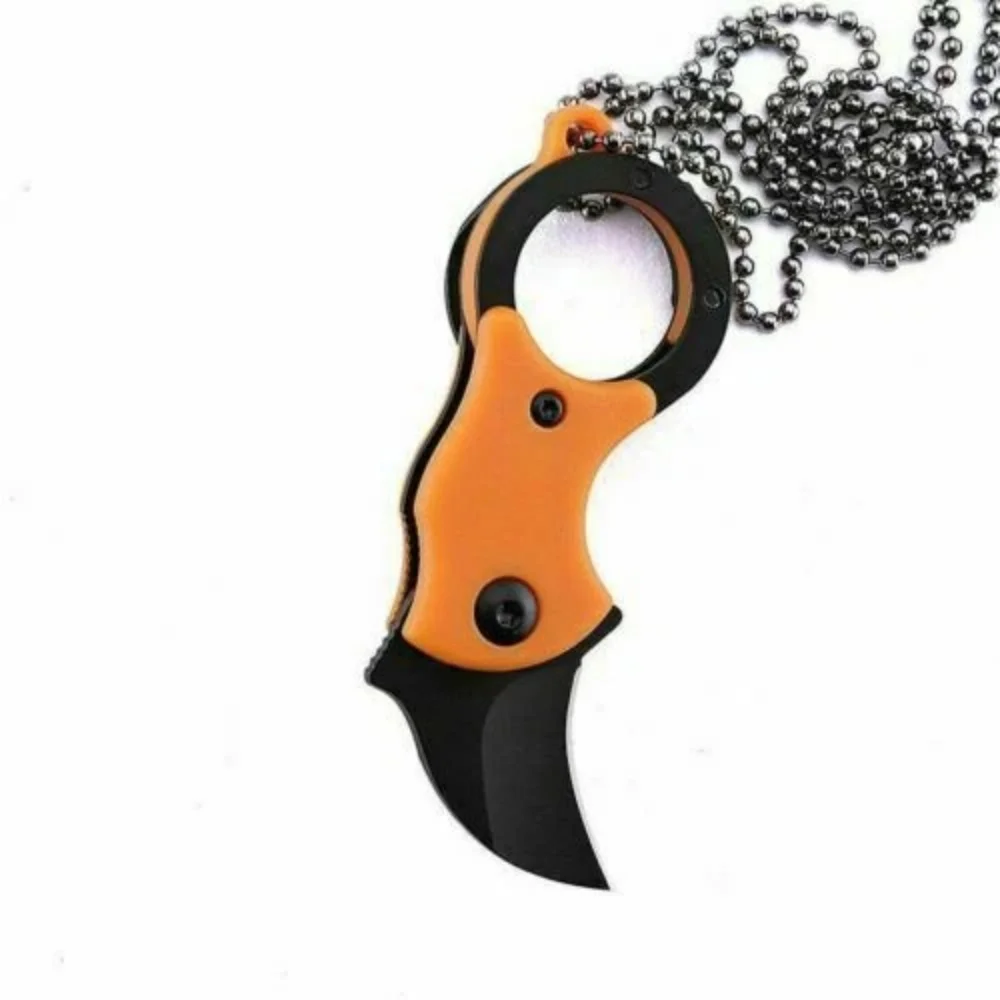 Нож из нержавеющей стали, компактный брелок с лезвием, маленький нож, мини-компактный нож для путешествий, комплект для выживания, брелок