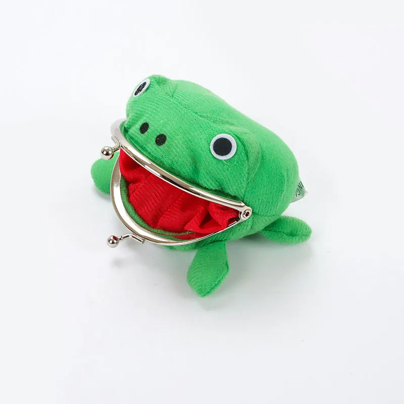 Monedero de Felpa Verde con Diseño de Rana Naruto 2026, Cartera Pequeña para Mujer, Estilo Anime Cosplay, Bolsa para Monedas Kawaii