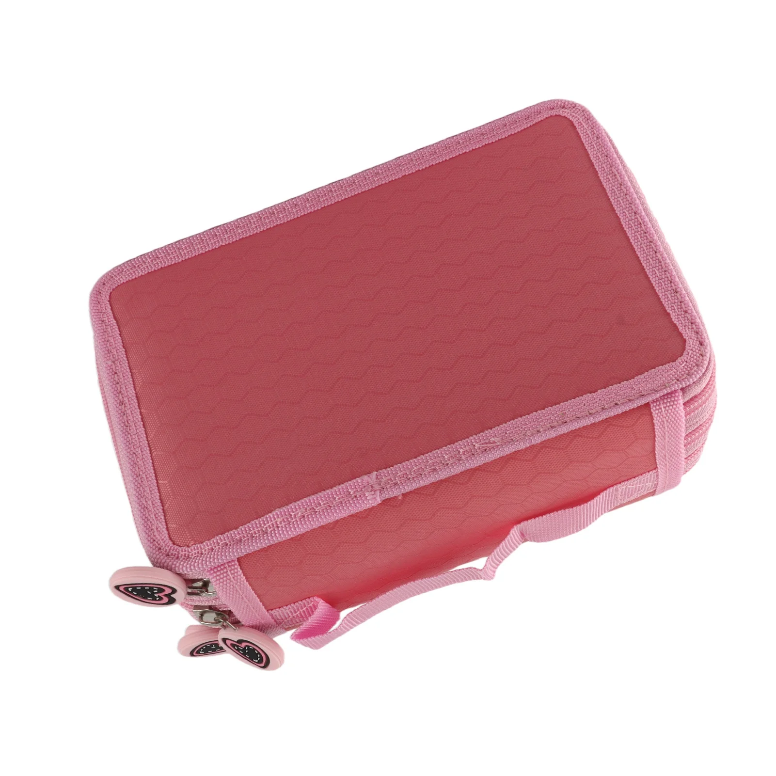 LiebeWH Pencil Case 72 Count Slot Colored Pencil Carry Case Bag Large Capacity Oxford Multilayer Organizer Zippered Pens Holder