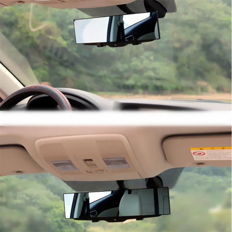 Car Mirror Interior Rearview Mirrors Universal Auto Rear View Mirror Anti-glare Wide-angle Surface White Mirror Auto Accessories