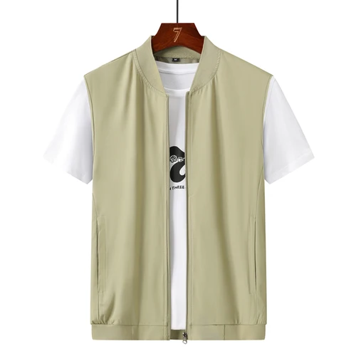 Imagen 2 del producto Chaleco ultrafino de verano para hombre, chaqueta transpirable de secado rápido con hombros sin mangas, camiseta interior de ocio para pesca y escalada al aire libre
