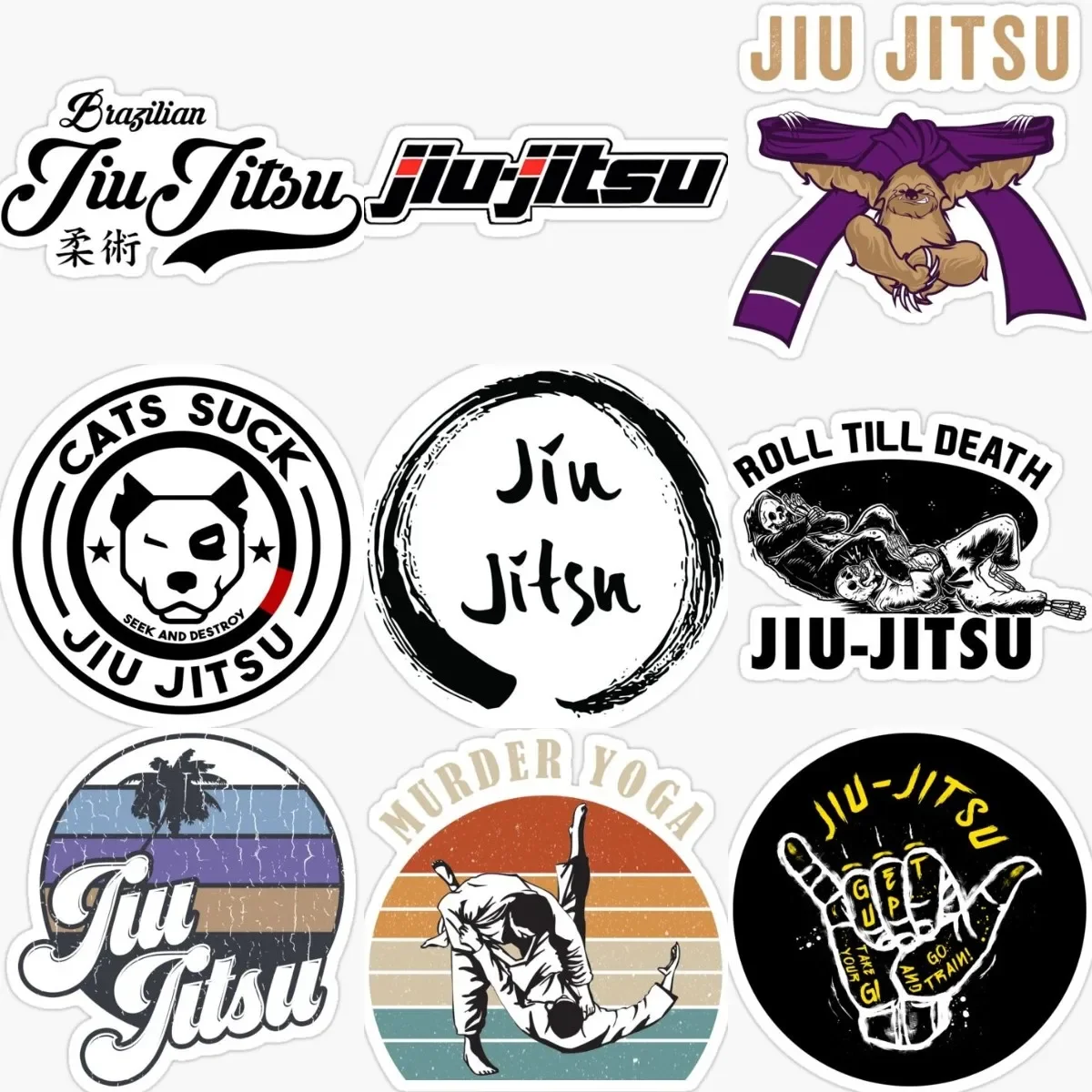 

Jujitsu Fighting Wrestling Sticker Accessories Camper Laptop Motorcycle Truck Bicycle Car Truck Wall Off-road Helmet PVC Decal
