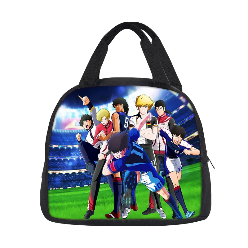 Captain Tsubasa lunch bag versatile cartoon large capacity new item, best gift for boys and girls on school birthdays
