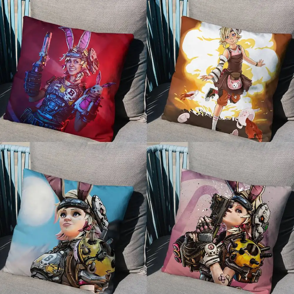 

Blasting Tiny Tina Borderlands Pillow Case Pillow Case Living Room Sofa Cushion Cover Suitable For Home Bedroom Room Decoration