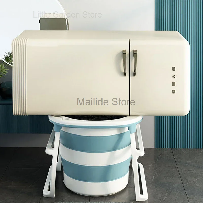 Household Portable Bathtub Adult Foldable High Bath Bucket Small Apartment hot tub large Bath Bucket Light Luxury Baby Bathtub