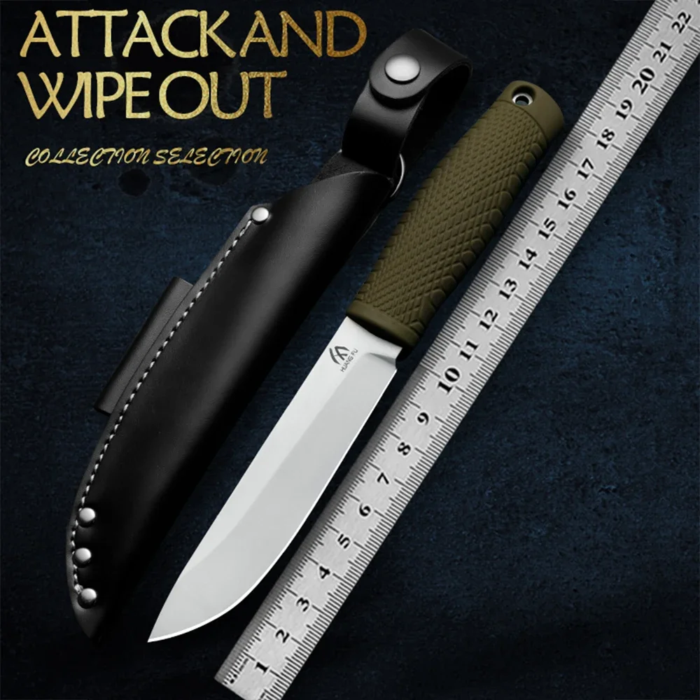 

HUANGFU High quality steel outdoor knife, used for hunting, hiking, and adventure wilderness survival, the best gift for men