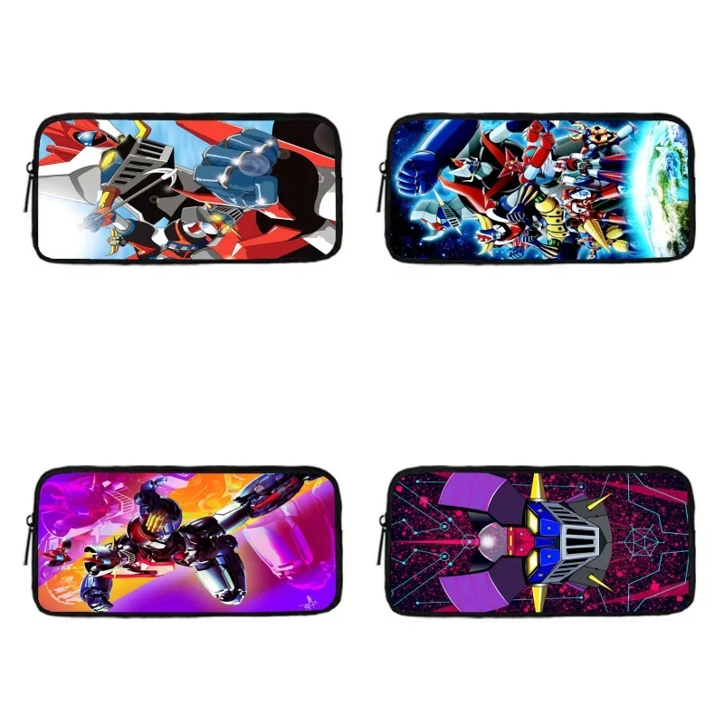 Anime M-Mazinger- Z School Pencil Bags for Child,Cartoon School Bags for Boys Gilrs ,Large &Simple Pencil Case for Kids