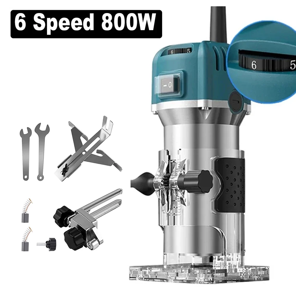 800 W elektrische Ziermaschine Holzarbeiten Fräsen Enden Hand Holzkante Router Trimmer Home DIY Power Öle