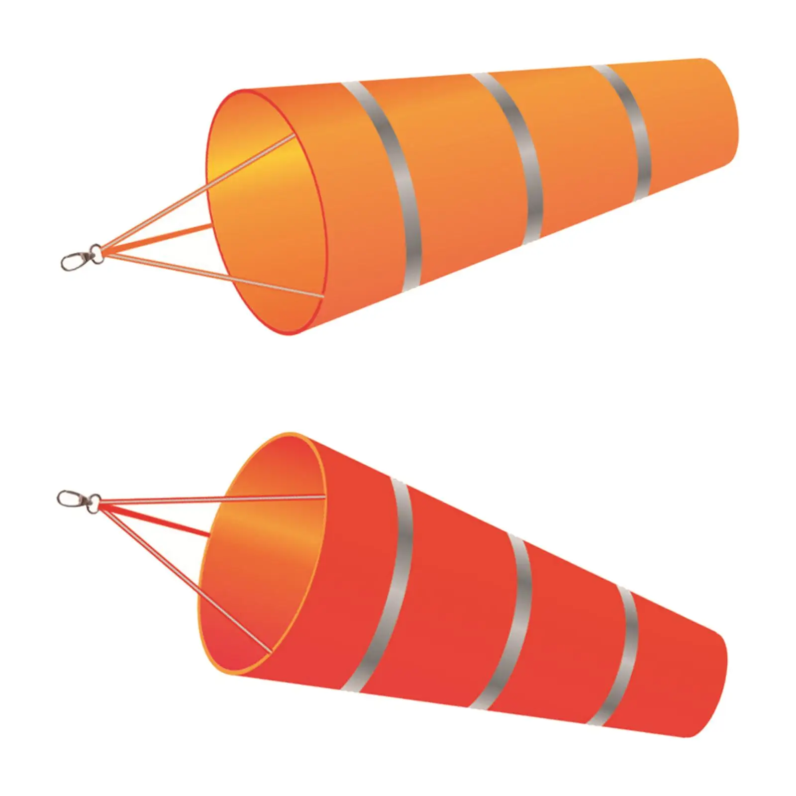 Oxford Cloth Outdoor Windsock Bag Red Reflective Wind Decor for Country House Wind Direction Meter