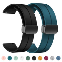 Silicone Strap For Omega X Swatch Joint MoonSwatch Planet Watch Band Metal Magnetic Buckle Wristband Replacement Bracelet Correa