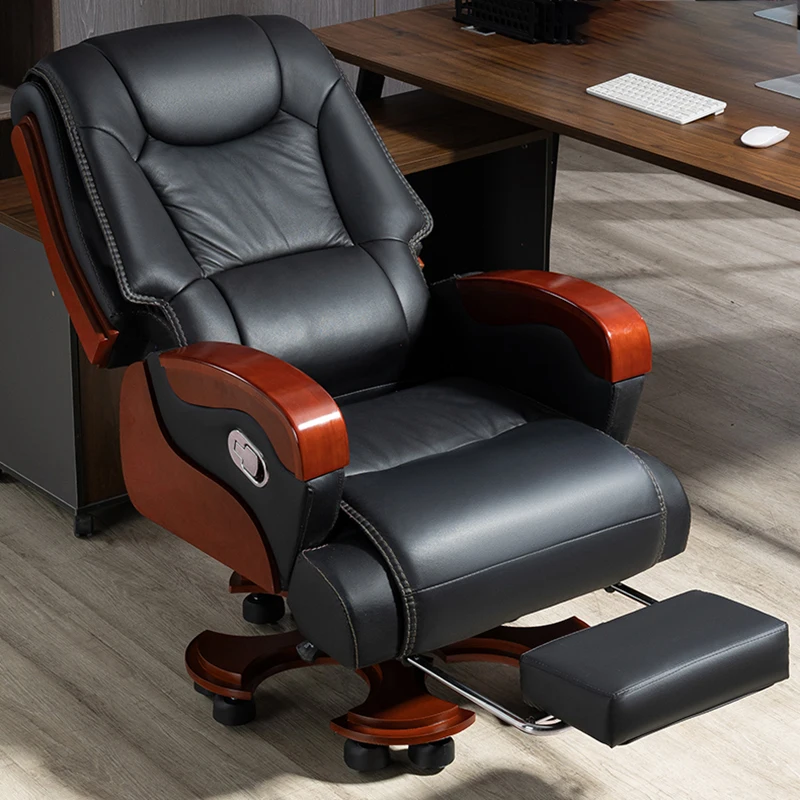 Swivel Study Rocking Office Chairs Dining Accent Floor Comfortable Office Chairs Leather Executive Cadeira Furniture LSL25XP