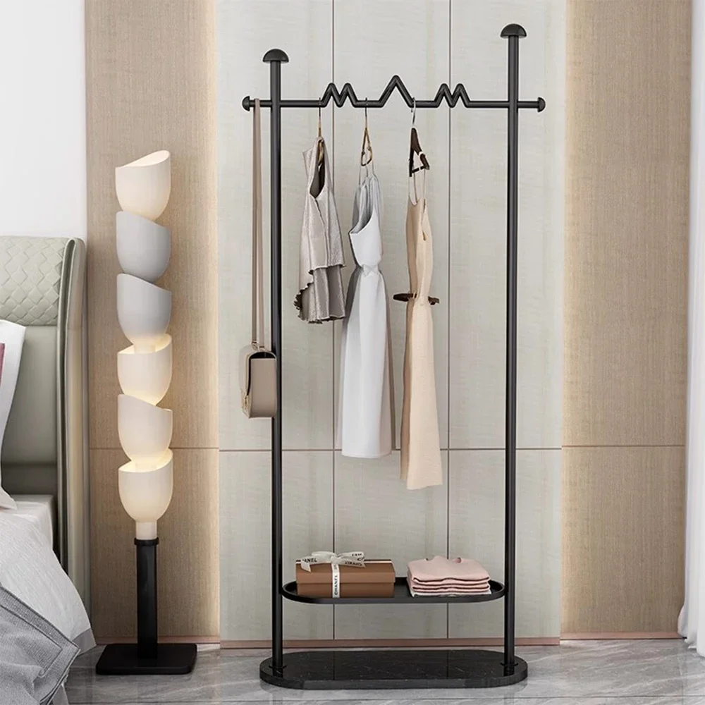 wi-Place Saving Clothes Rack Floor Bedroom Display Black Clothes Rack Beautiful Design Muebles Habitacion Hallway Furniture-