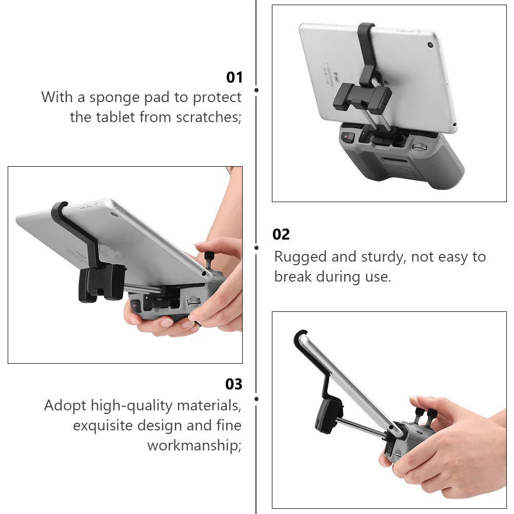 

Tablet Mount Extender Durable Holder Compatible with 125-155mm Tablets Remote Control Bracket Scratch-Proof Sponge Pad for