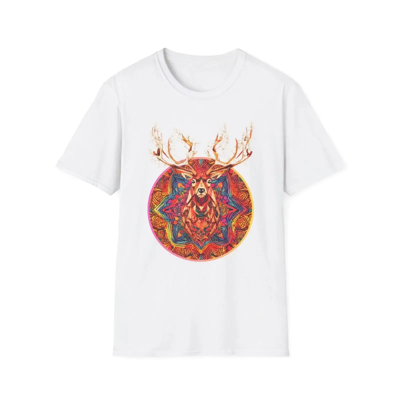 Psychedelic Canadian Caribou T Shirt M L size on request S XL vintage Washed fashion Unisex graphic Casual streetwear Stretched