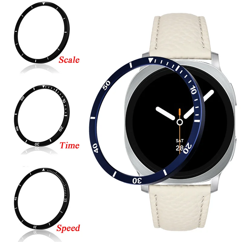 For Samsung Galaxy Watch 8 44MM 40MM Bezel Ring Cover Stainless Steel Protection Case Time/Speed Scale Watch Protective Frame