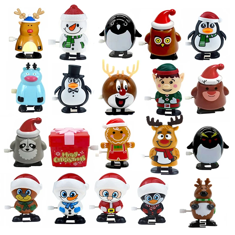 

Christmas Gifts Children Jumping Toys Santa Claus Elk Snowman Penguin Kindergarten Toy For Festive Party Supplies New Year Gifts