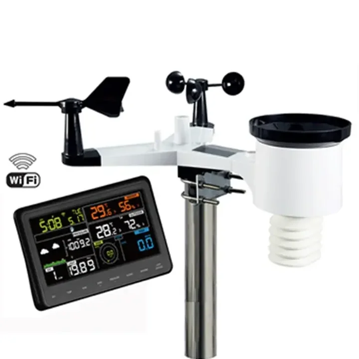 WH2900 Professional Weather Station with WIFI Connection Temperature, Humidity and Wind Speed Meter