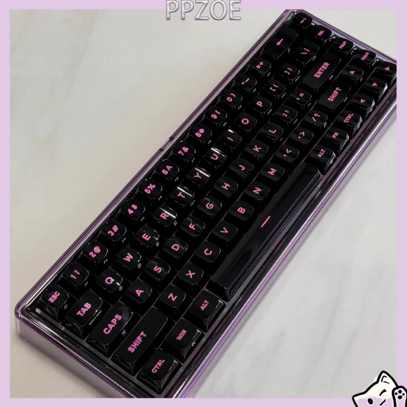 Ainbell Base68 Black Mirror Mechanical Keyboard Hot‑Swap RGB Tri‑Mode DIY Mod Custom 68 Keys Gaming Office Typing Keyboard