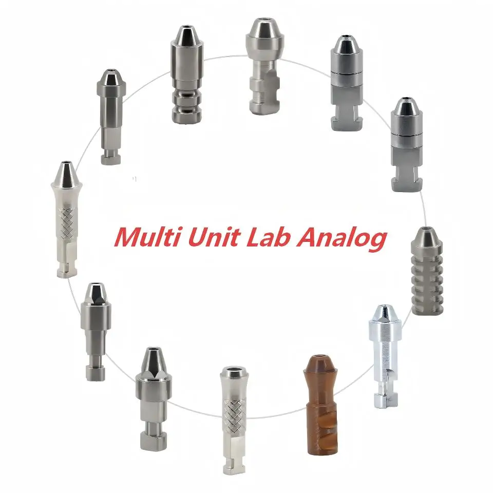 Dental Implant Multi Unit Abutment Lab Analog Fits Adin ICX Anthogyr ITI Nobel Master Model Replica Dentist Prosthetic Tools