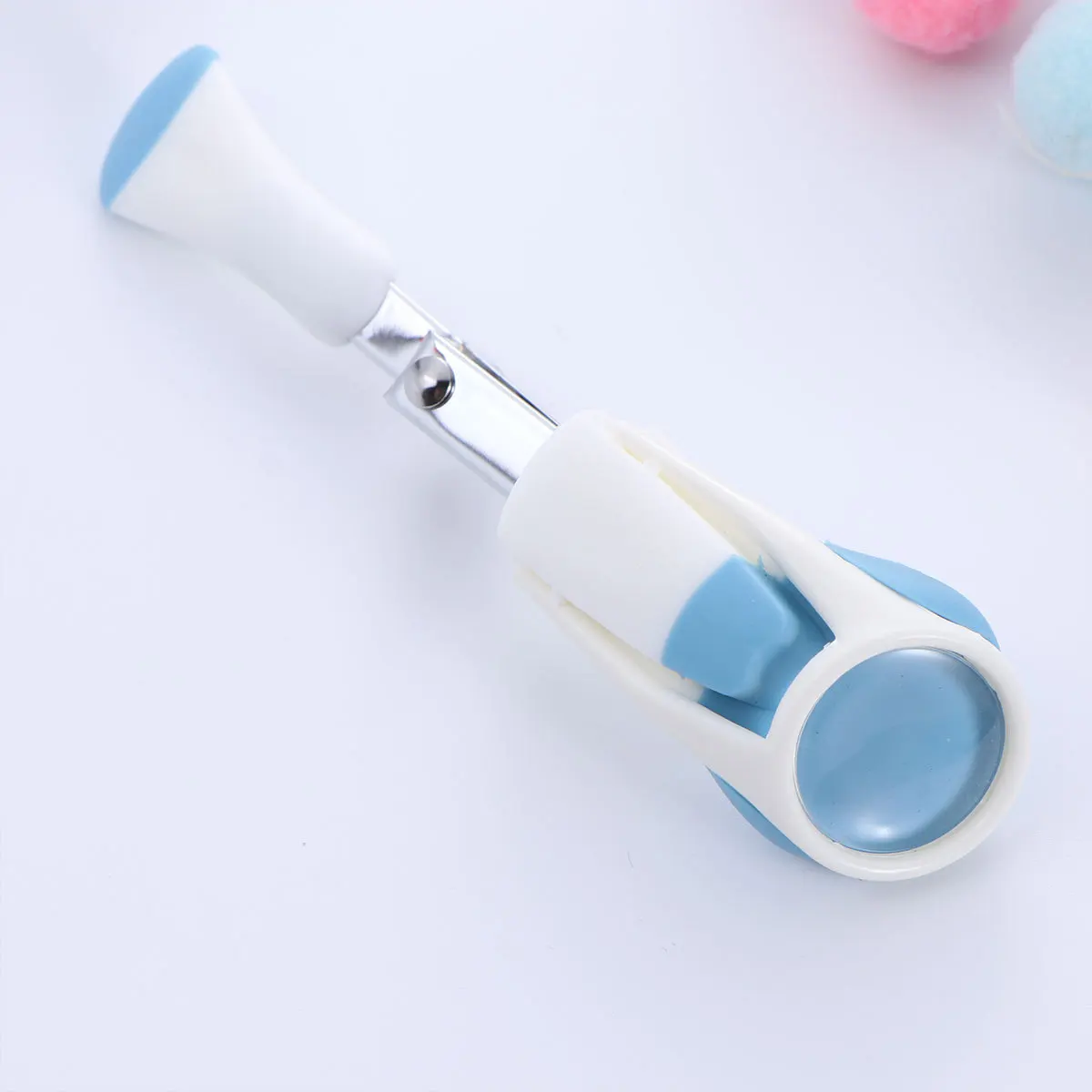 

Baby Nail Clippers Safe Magnifier Steady Grip Comfortable Handle Stainless Steel Long Lasting Baby Nail Scissors