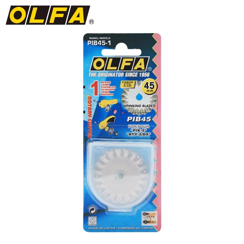 

Olfa PIB45-1 Pinking Rotary 45mm Stainless Steel Blade Office supplies Tools