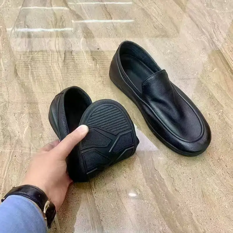 Men's High-end Leather Formal Shoe Comfortable Business Casual Oxford Shoes Fashionable and Soft Loafers Walking Driving Shoes