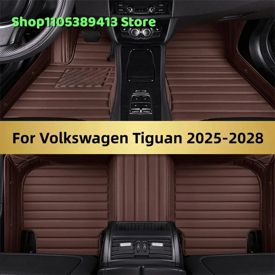 

Mats Carpets Auto Leather Custom Car Floor Mats For Volkswagen Tiguan 2025 2026 2027 2028 Car Mat Accessories