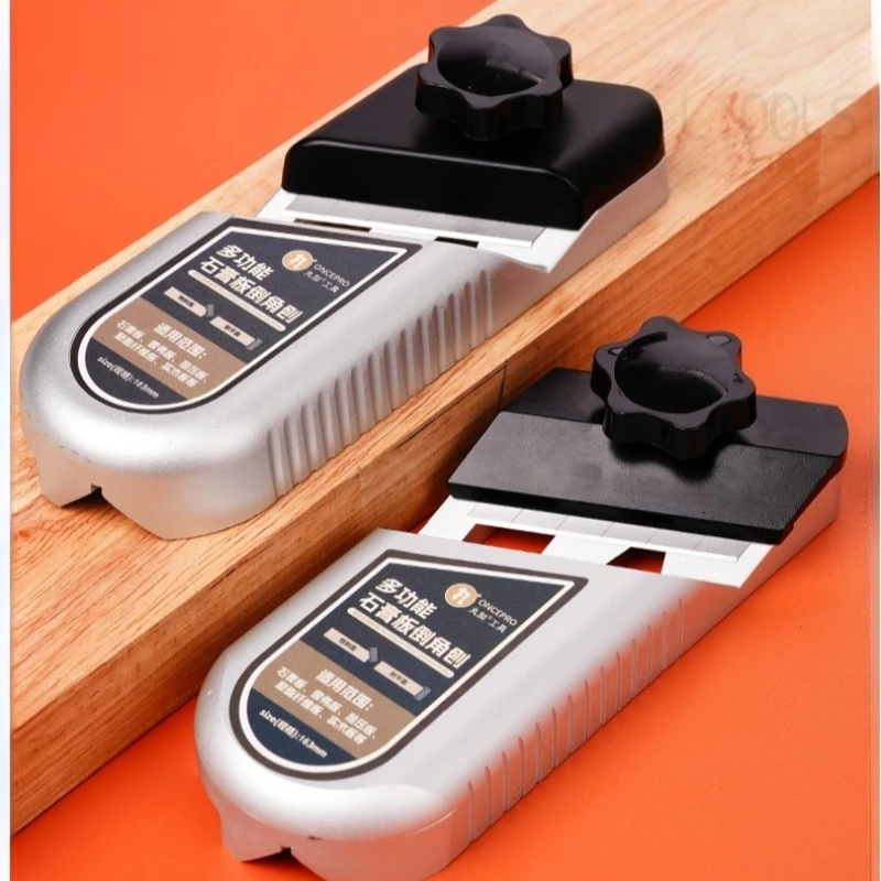 

Строгальный станок для кромки гипсокартона, быстрый скребок для деревообработки из алюминиевого сплава, вращающийся, удобный, фиксированный, прочный, сменный инструмент для кромок лезвия