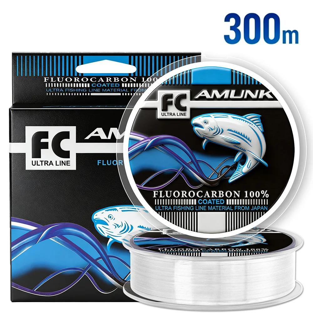 Thornsline 300m 100% Fluorocarbon-beschichtete Angelschnur Japan Super Starke Sinkende Monofilament-Vorfachschnur Abriebfester Draht