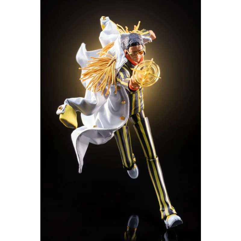 In Stock  1/12 Scale Trendy Classic Anime One Piece Borsalino Character White Cloak Accessory for 6'' SHF Action Figure Body - view 3