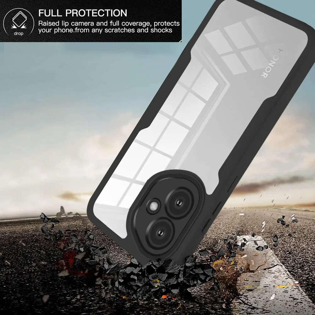 360 Full Body Grade Heavy Duty Arcylic Case For Honor 400 Pro Lite 5G Original Screen 2IN1 Clear Shockproof Bumper Protect Cover