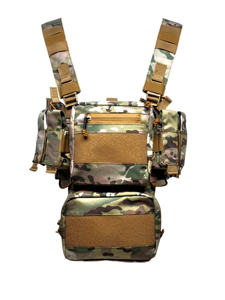 

Тактический нагрудный комплект Molle System, подсумок для журналов, охотничий жилет, камуфляжный ремень, тактическое снаряжение, поясной комплект для страйкбольного жилета, уличный CS