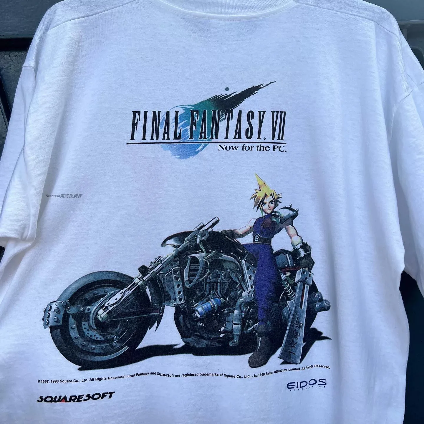 Vintage 1998 Final Fantasy VII PC Promo Graphic T-Shirt Cotton Men Women Streetwear Tee